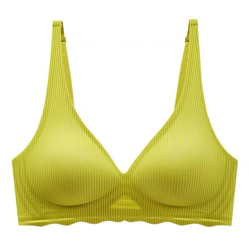 Plain Ribbed Wireless Bra Product Image