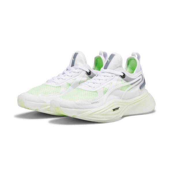 PUMA PWR NITROâ¢ Squared Women's Training Shoes in White/Speed Green Product Image