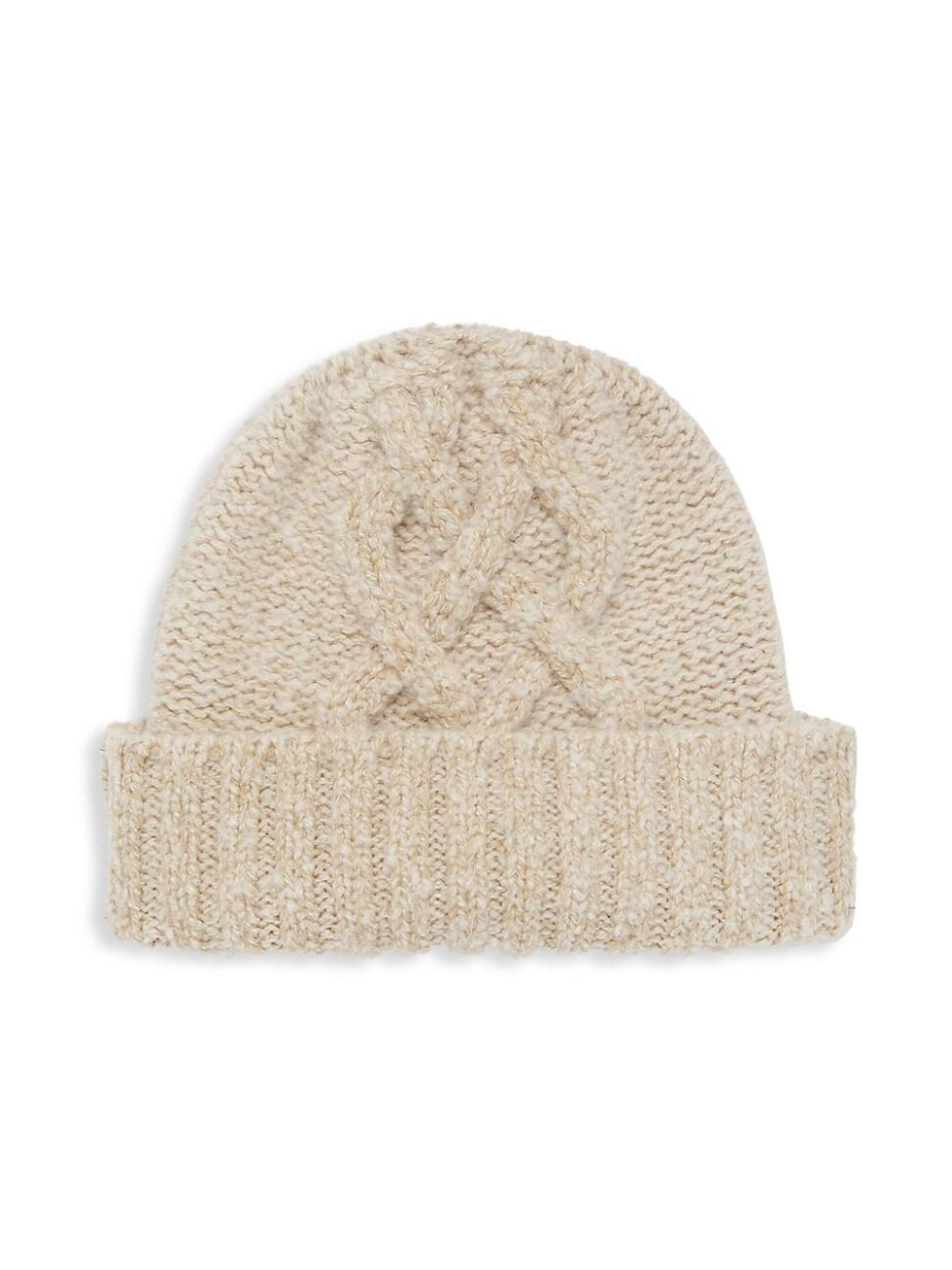 Loro Piana Snow Wander Cashmere Cable Knit Beanie Product Image