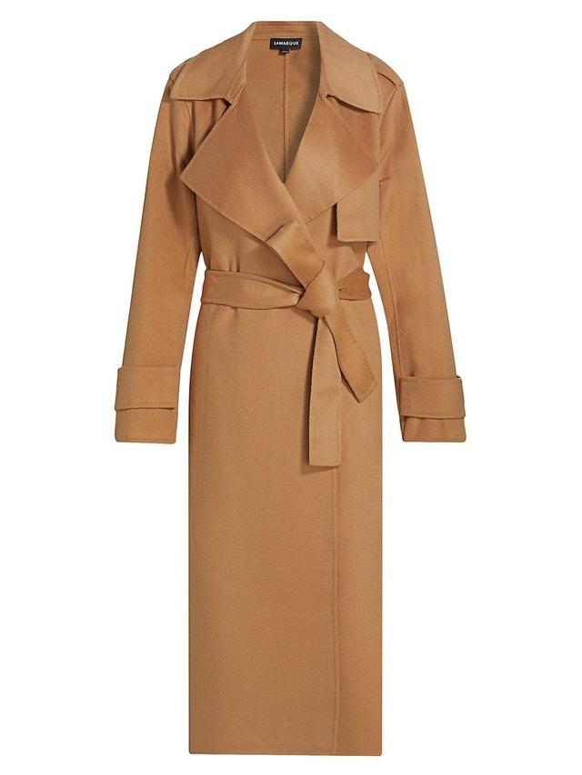 Womens Margaret Wool-Blend Trench Coat Product Image