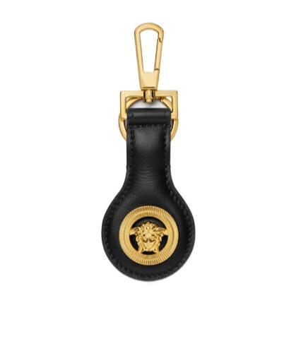 VERSACE Medusa Plaque Keyring In Black Product Image