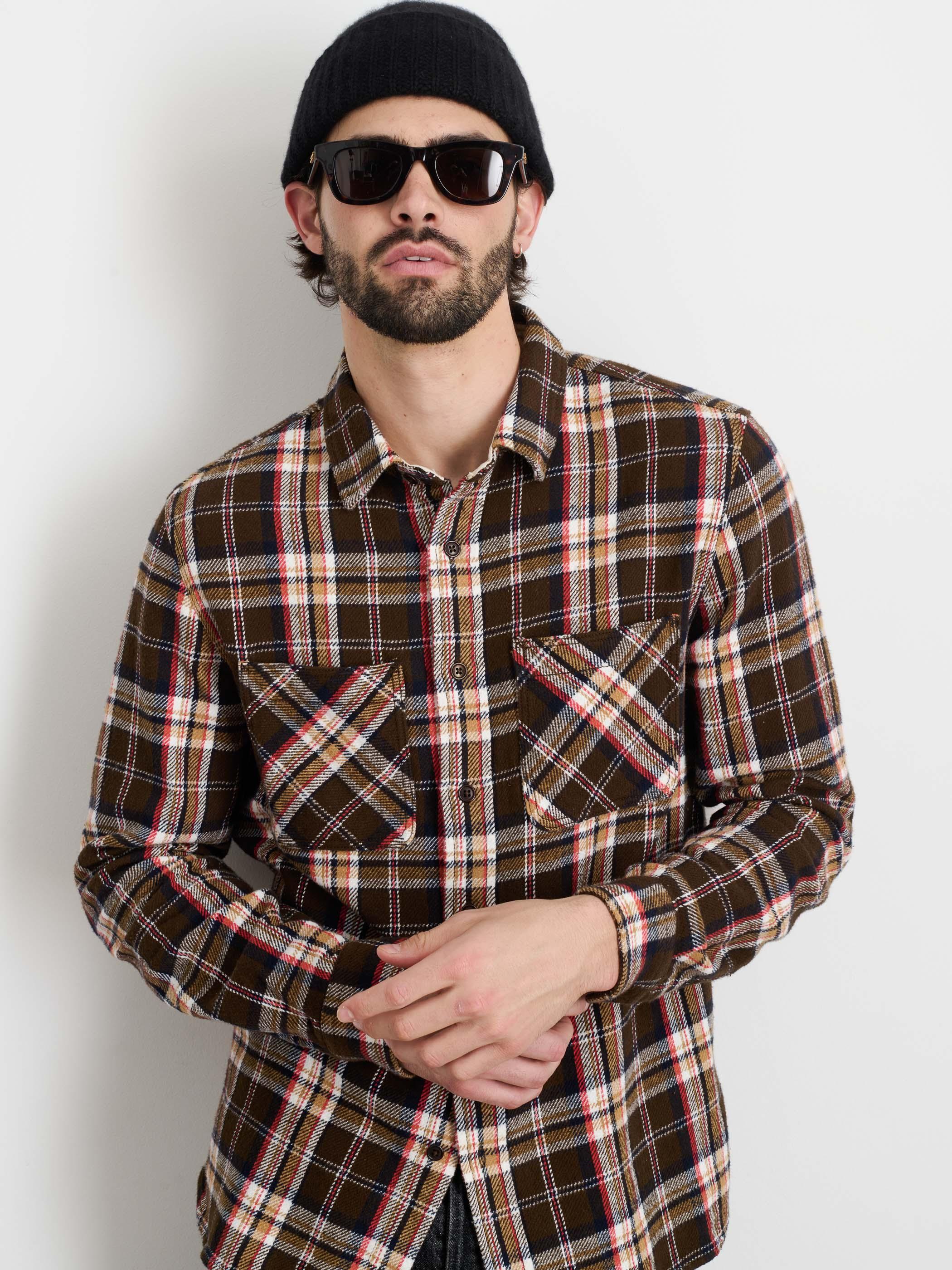 Chore Shirt In Vintage Wash Flannel Male Product Image