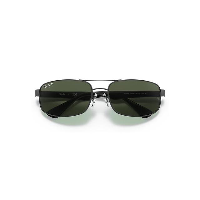 Ray-Ban Mens 0RB3445 61mm Rectangle Polarized Sunglasses Product Image