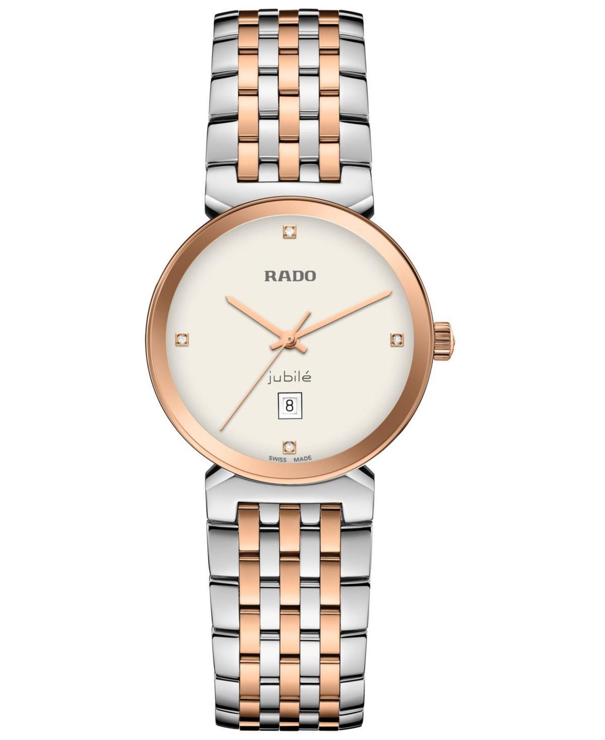 RADO Womens Florence Classic Quartz Analog Warm Gold Stainless Steel Bracelet Watch Product Image