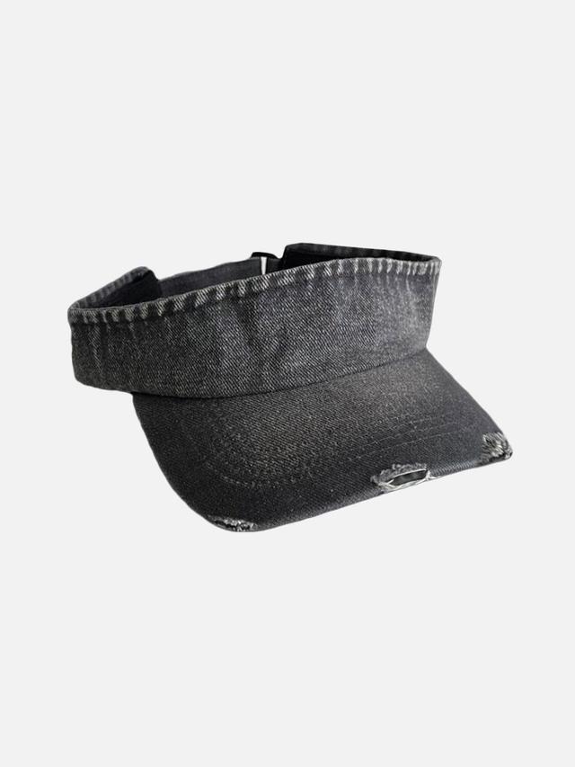 Distressed Washed Denim Visor Product Image