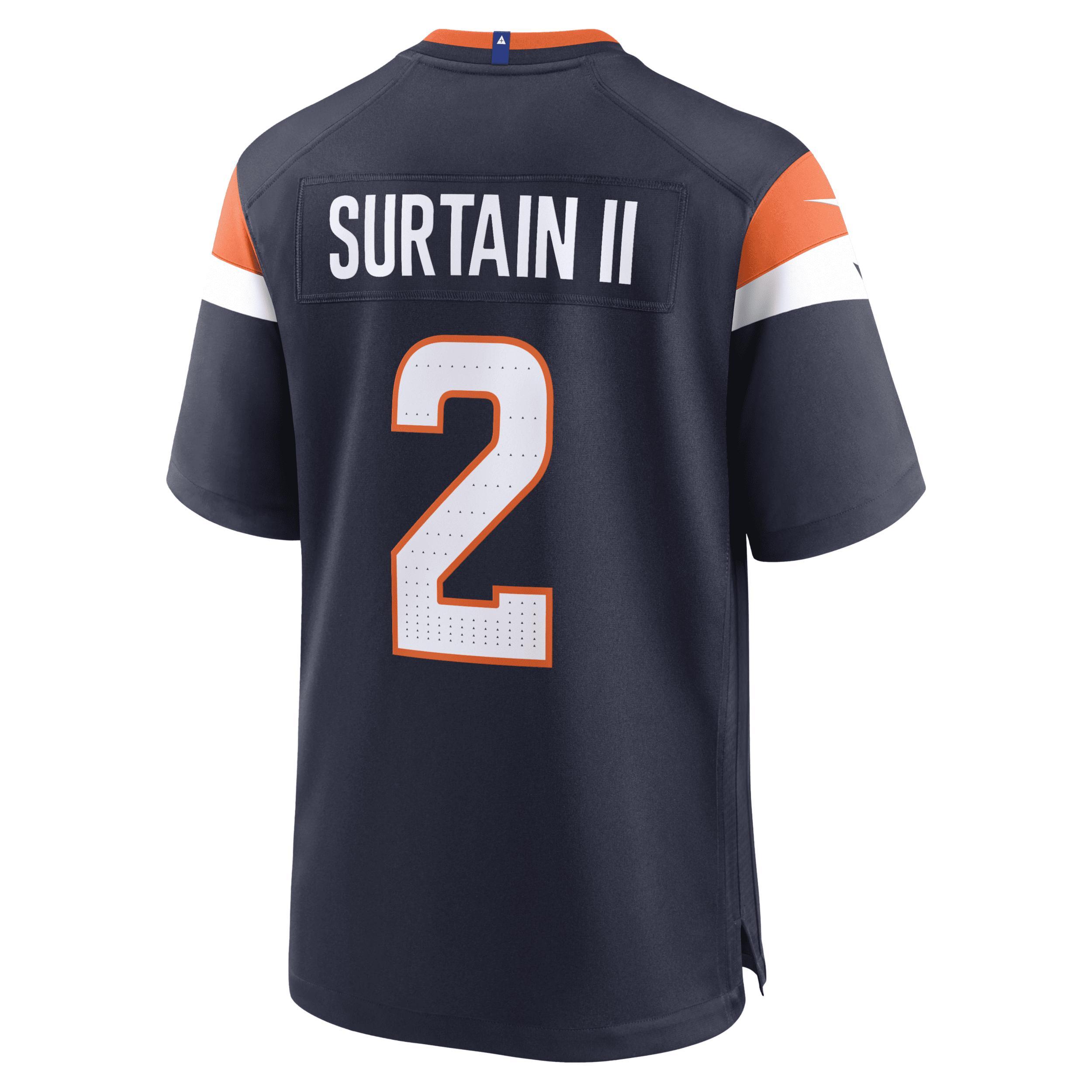 Mens Nike Patrick Surtain II Denver Broncos Alternate Game Jersey Blue Product Image