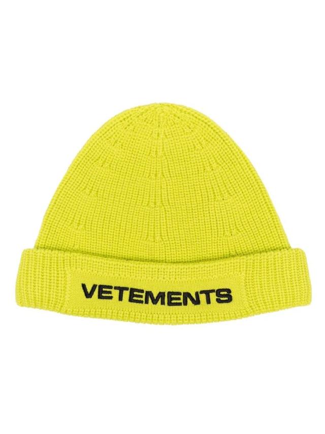 Wool Hat In Yellow Product Image