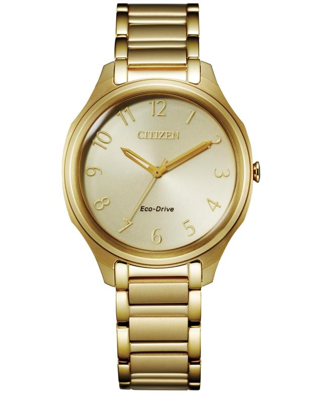 Citizen Eco-Drive Womens Pink Gold Bracelet Watch Product Image