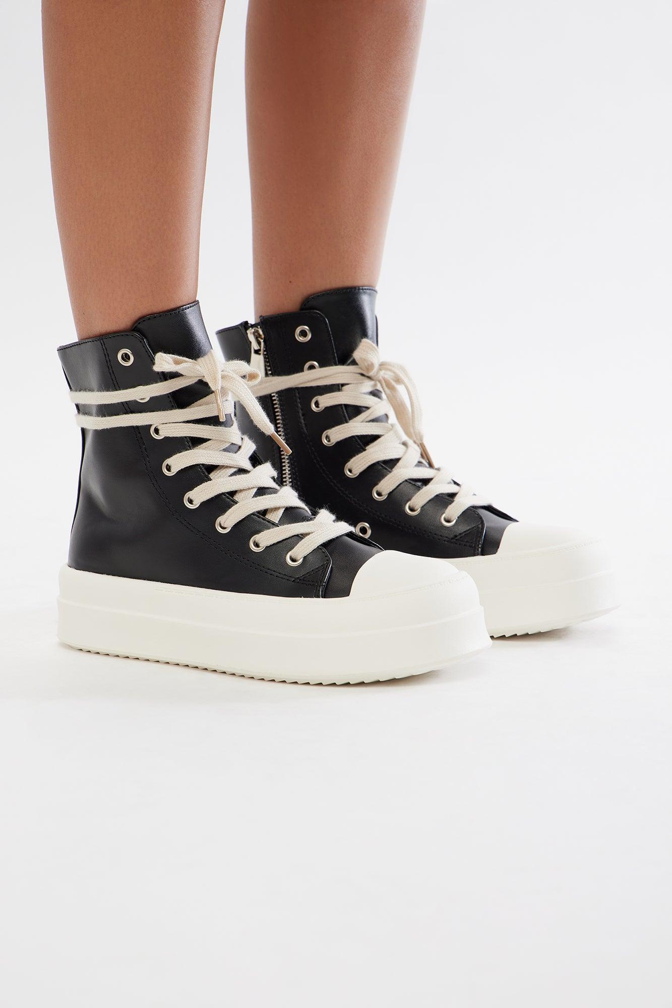 Crew Platform Sneakers - Black Product Image