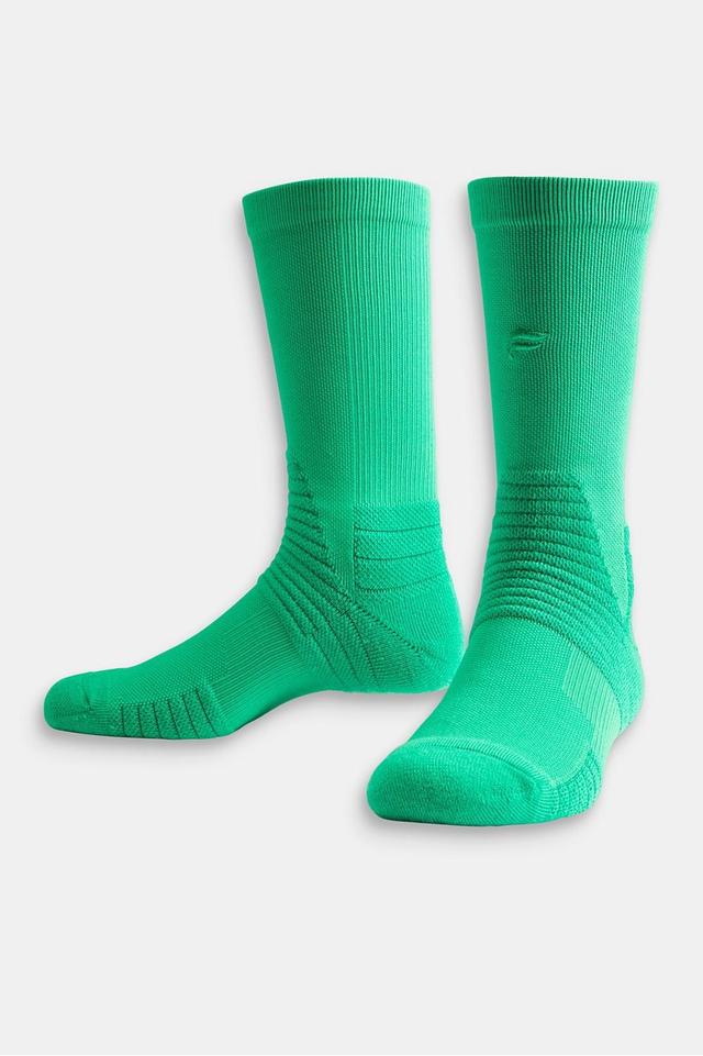 Fabletics Men The Performance Crew Sock male Essential Green Size L/Xl Product Image