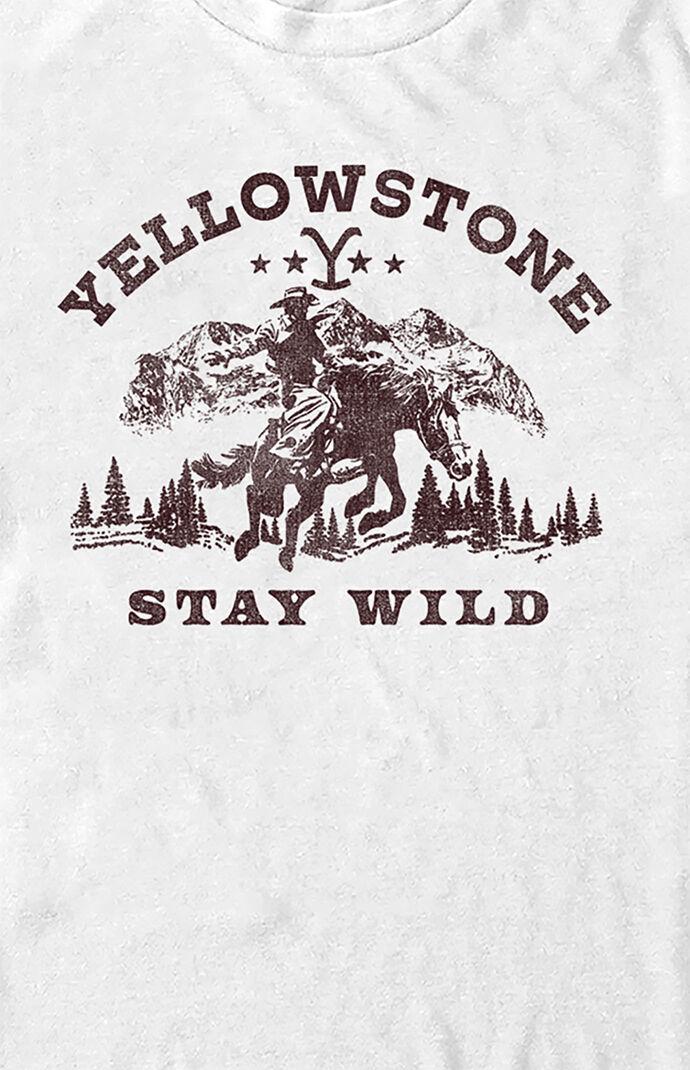 Womens Yellowstone Vintage Stay Wild T-Shirt Product Image