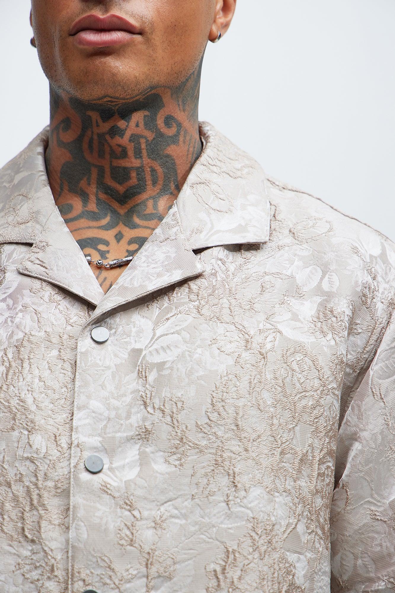 Harrison Jacquard Shirt - Taupe Product Image