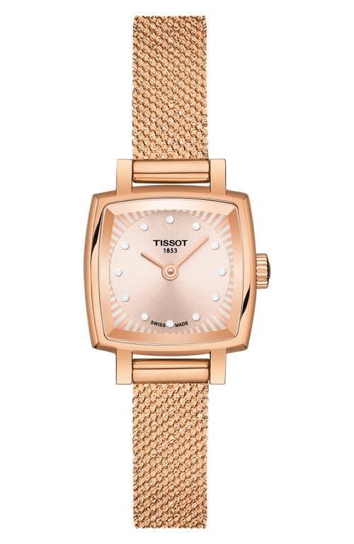 Tissot Lovely Rose Gold Square Watch Product Image