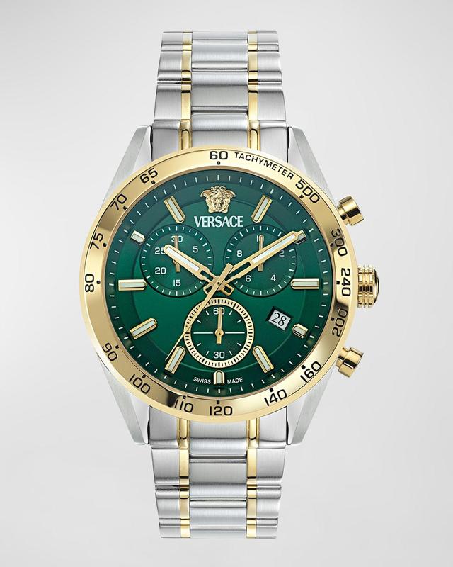 Mens V-Code 41mm Two-Tone Chronograph Watch Product Image