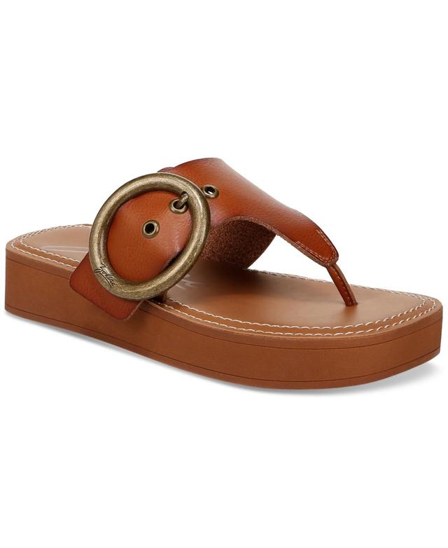 Zodiac Womens Jadon T-Strap Buckled Slip-On Sandals Product Image