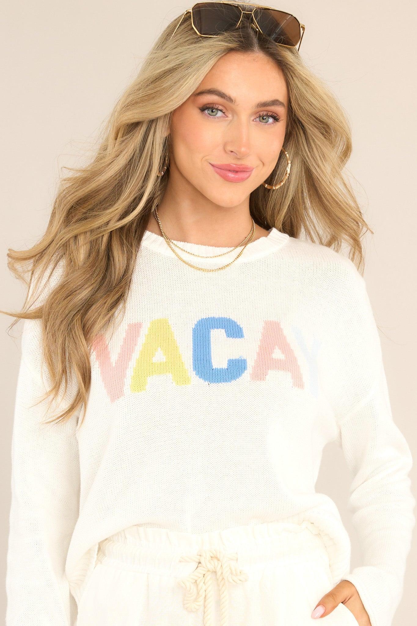 Z Supply Z-Supply Sienna White Vacay Sweater Product Image