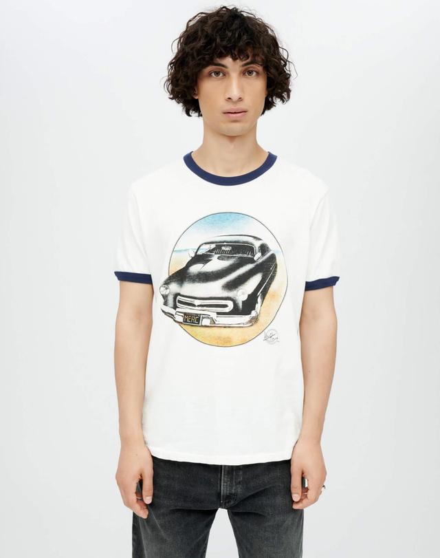 Ringer "51 Merc" Tee - Old White Aged Navy Product Image