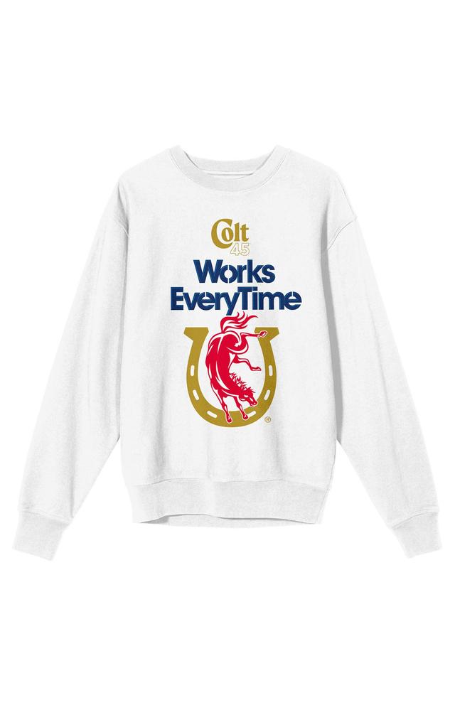 Womens Colt 45 Logo Works Every Time Long Sleeve Graphic Tee Product Image