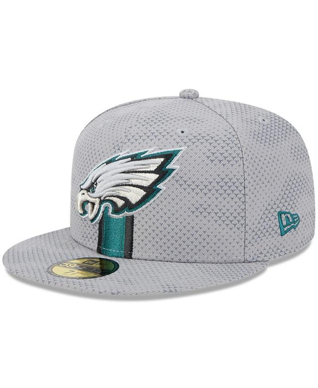 New Era Mens Gray Philadelphia Eagles 2024 Sideline 59FIFTY Fitted Hat Product Image