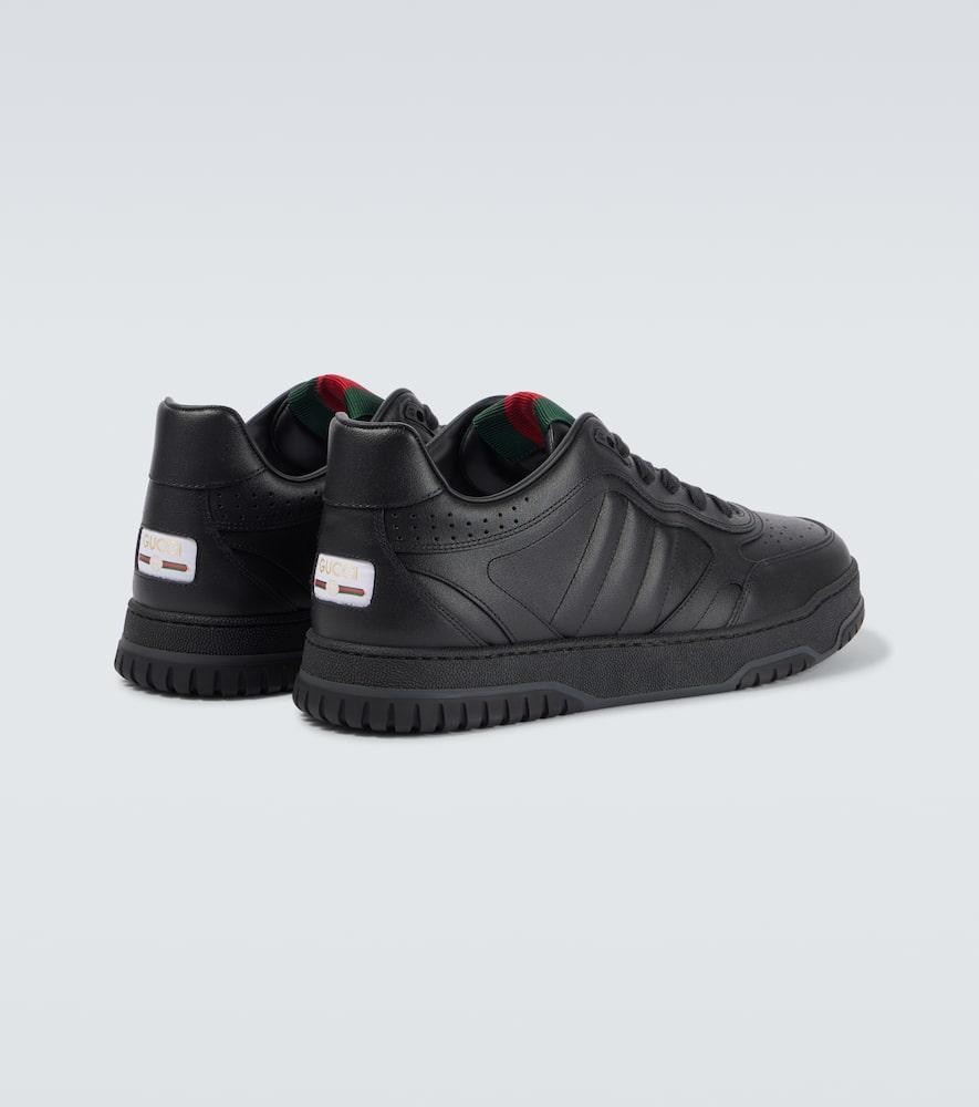 GUCCI Re-web Leather Sneakers In Black Product Image