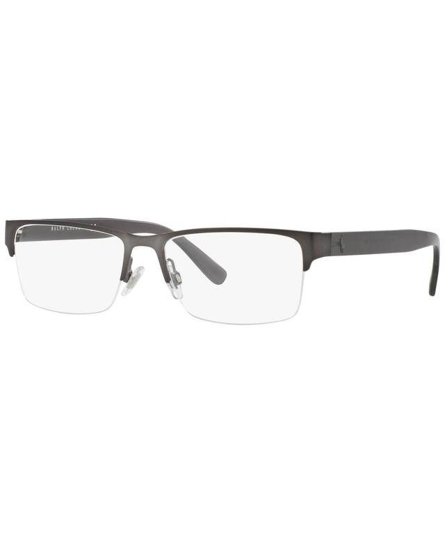 Polo Ralph Lauren PH1164 Mens Rectangle Eyeglasses - Dark Gunme Product Image