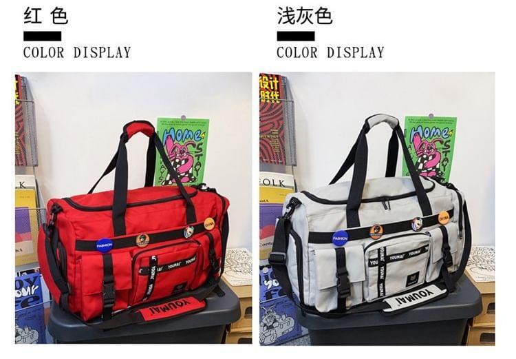 Lettering Print Duffel Backpack product image