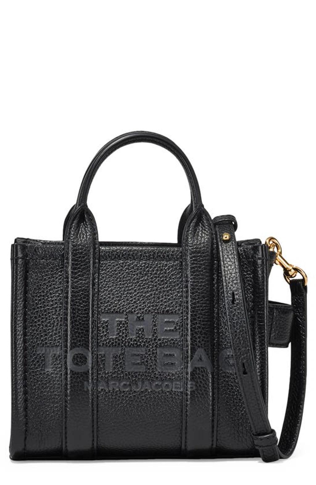 MARC JACOBS The Leather Crossbody Tote Bag In Black product image