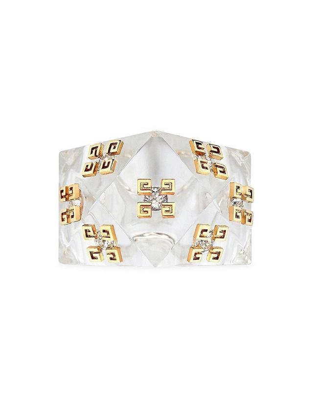 Womens 4G Plumetis Ring with Crystals Product Image