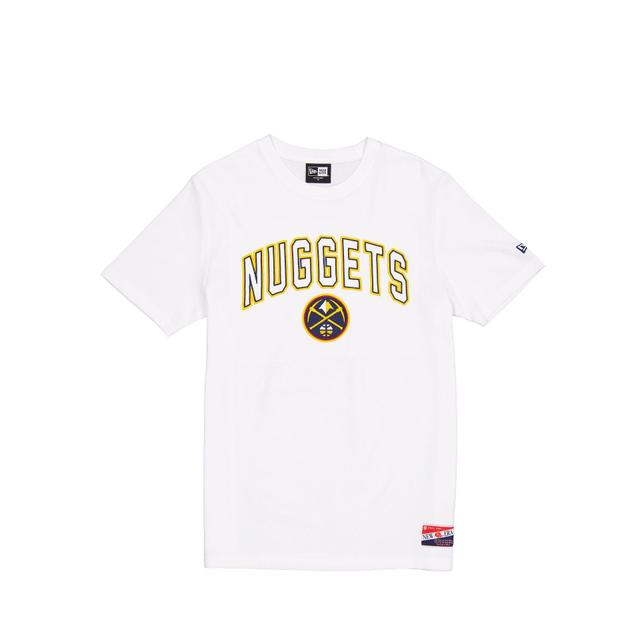 Denver Nuggets Throwback White T-Shirt Male Product Image