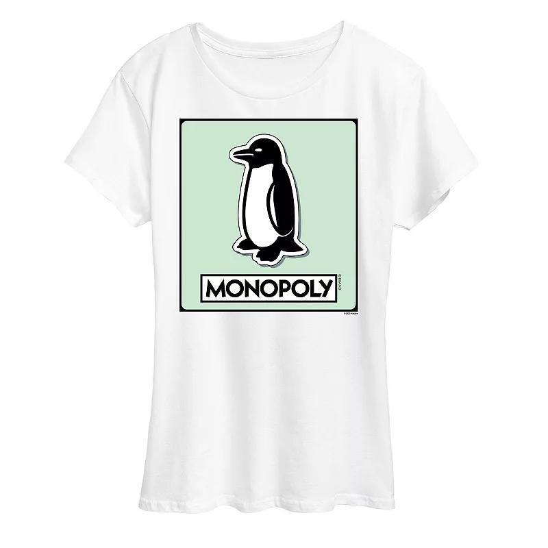 Womens Monopoly Penguin Game Token Graphic Tee by Hasbro Product Image