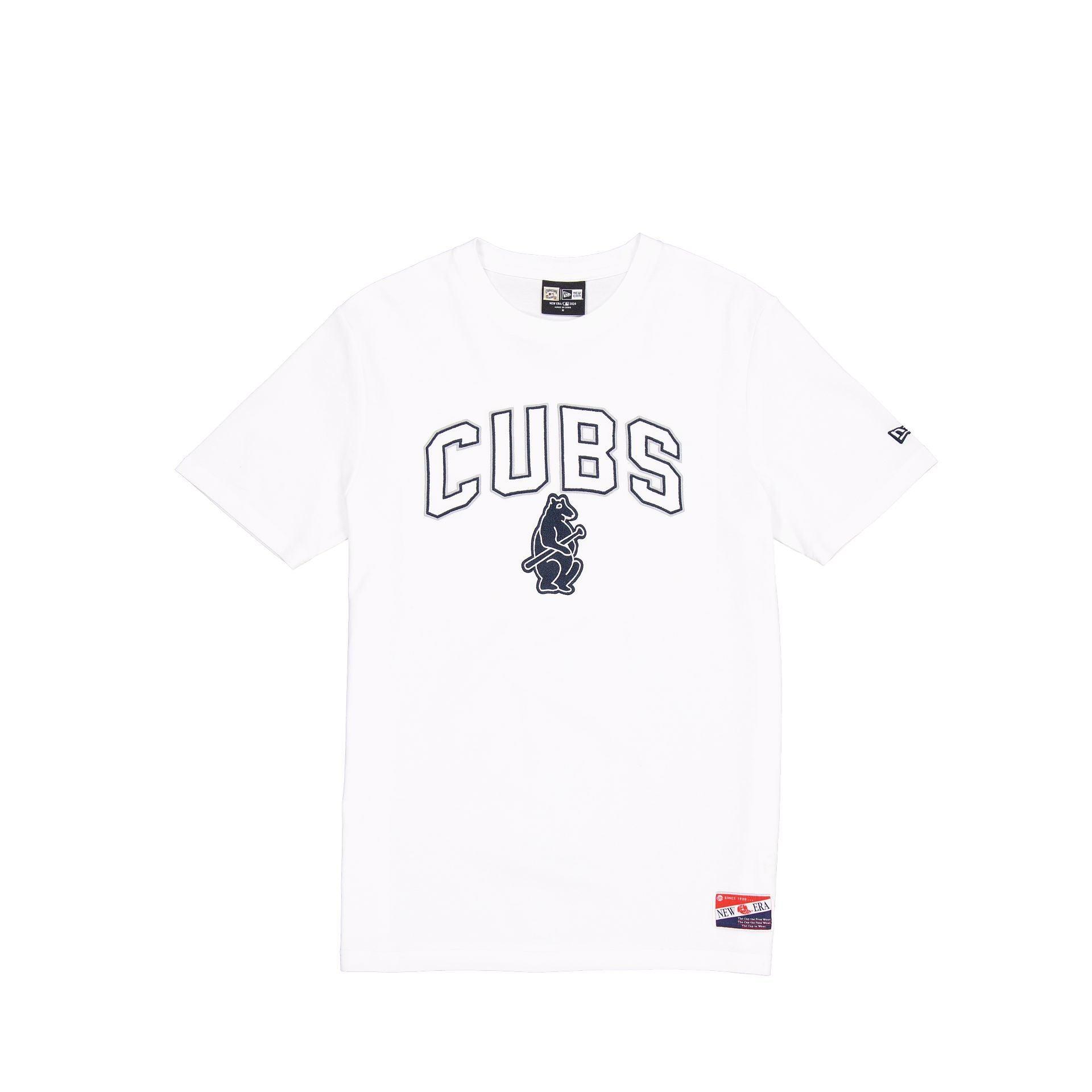 Chicago Cubs Throwback White T-Shirt Male Product Image