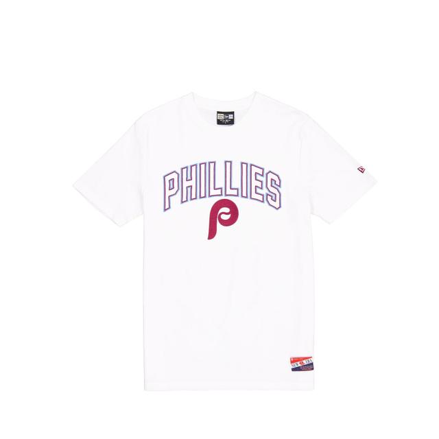 Philadelphia Phillies Throwback White T-Shirt Male Product Image