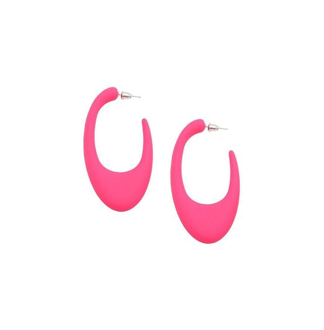 Sohi Womens Pastel Hoop Earrings Product Image