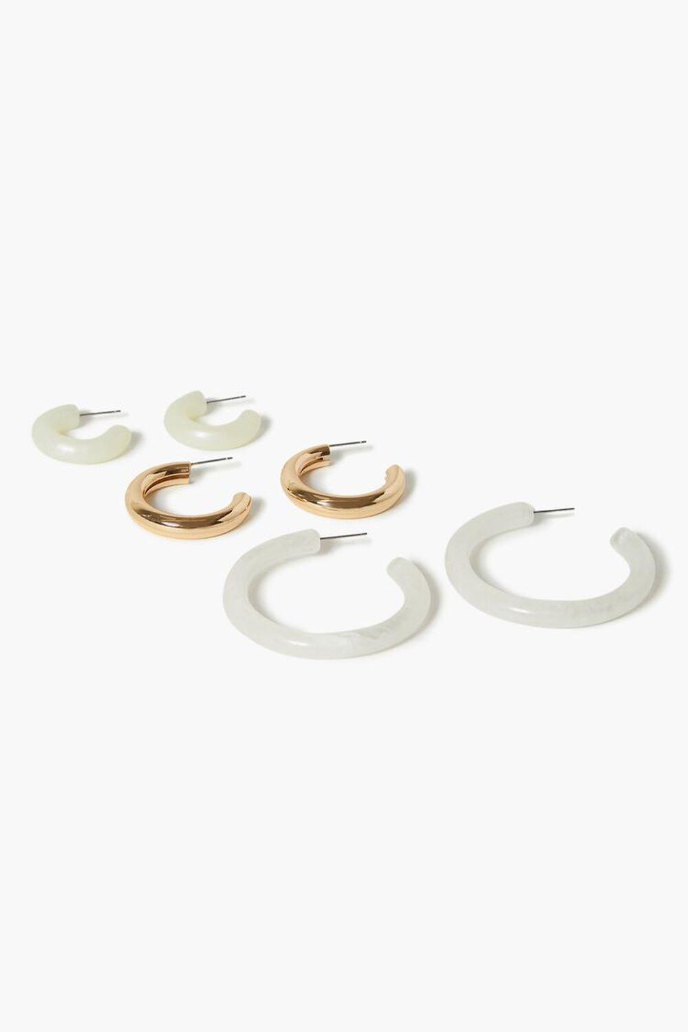 Marble Hoop Earring Set | Forever 21 Product Image