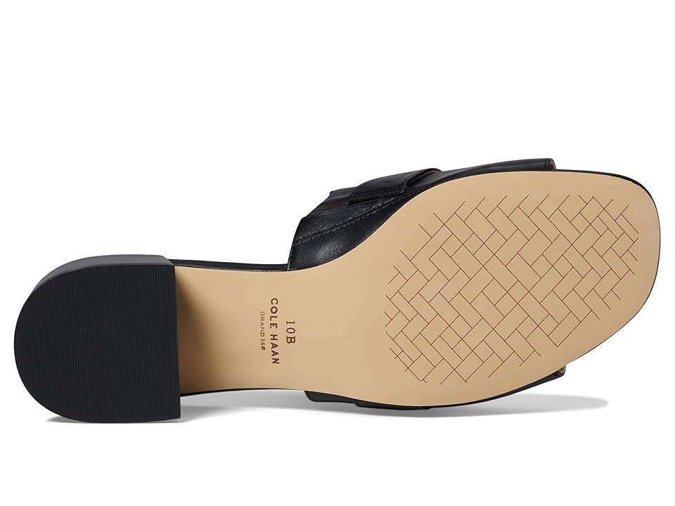 Cole Haan Crosby Slide Sandal Leather/Black Stack) Women's Sandals Product Image