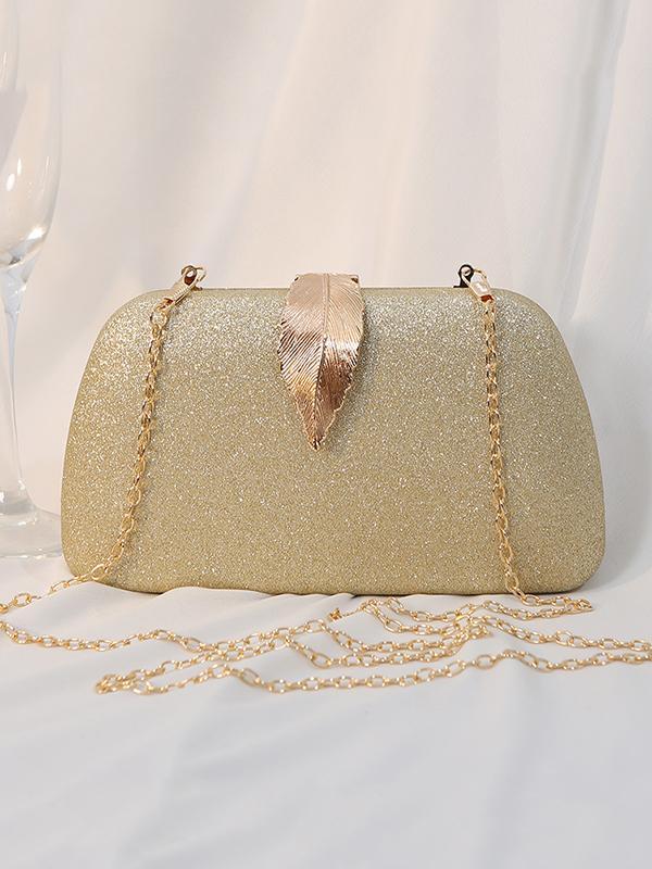 Chains Geometric Leaves Shape Handbags Product Image