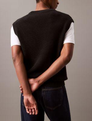 Smooth Cotton V-Neck Vest Product Image