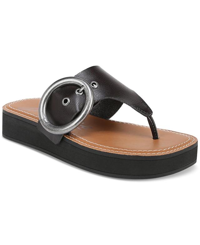 Zodiac Womens Jadon T-Strap Buckled Slip-On Sandals Product Image