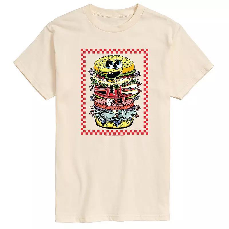 Mens SpongeBob SquarePants Patty Graphic Tee Ivory Product Image