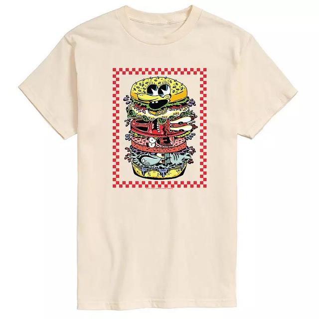 Mens SpongeBob SquarePants Patty Graphic Tee Ivory Product Image