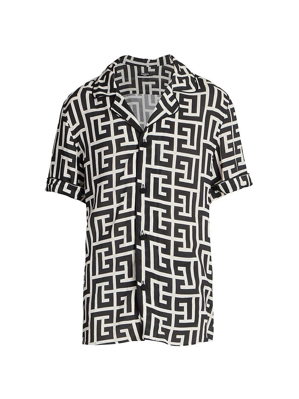 Mens Macro Monogram Pajama Shirt Product Image