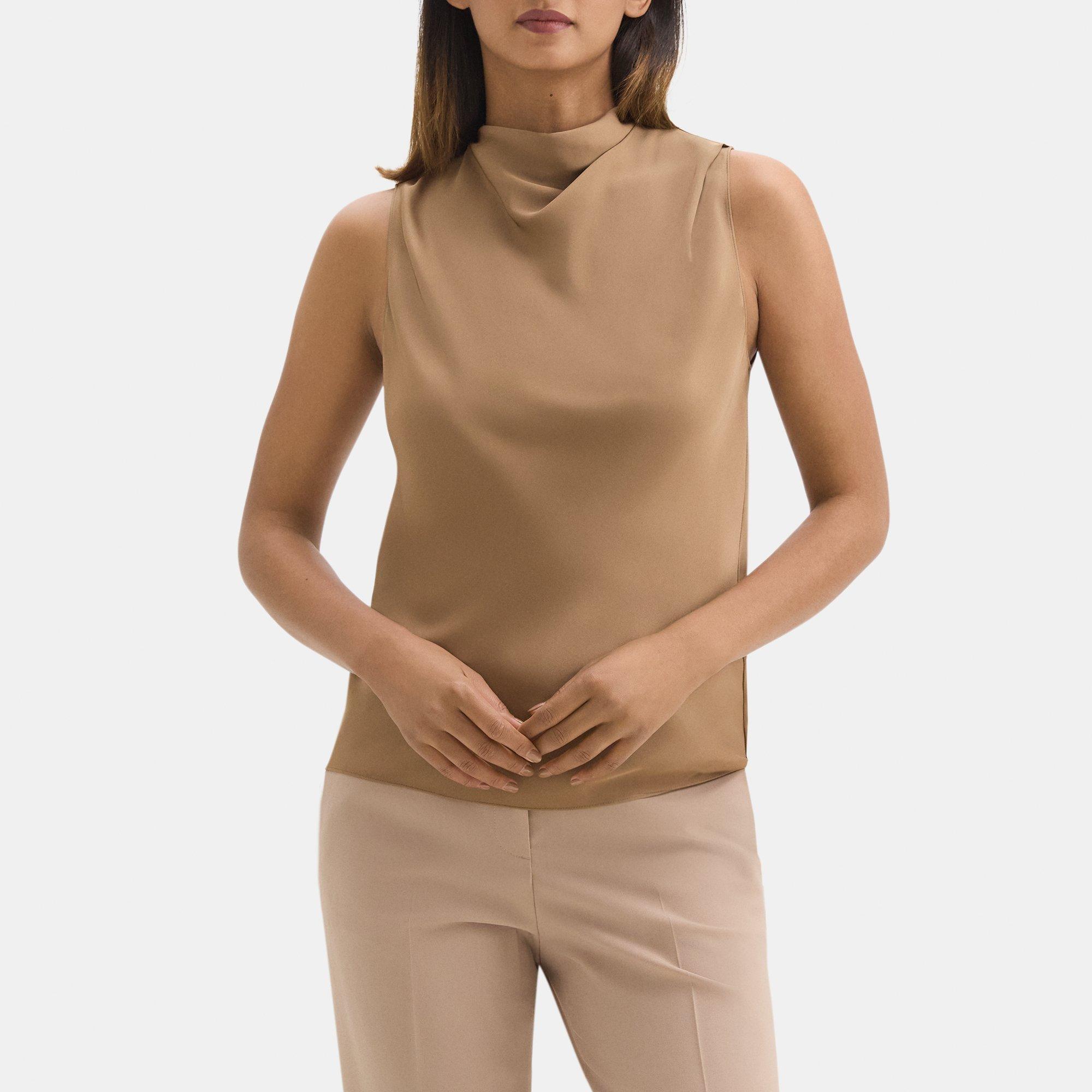 Silk Cowl Neck Shell | Theory Outlet Product Image