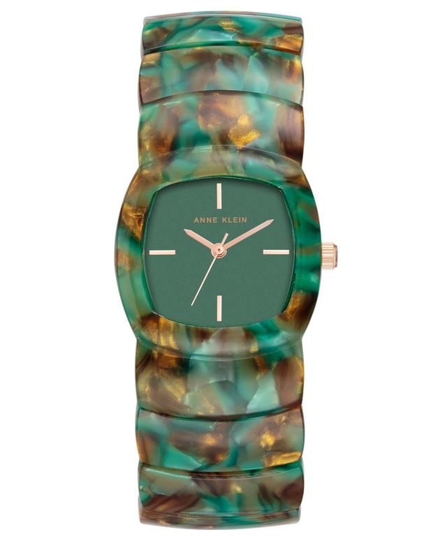 Anne Klein Womens Quartz Green Acetate Link Expansion Watch, 30mm Product Image