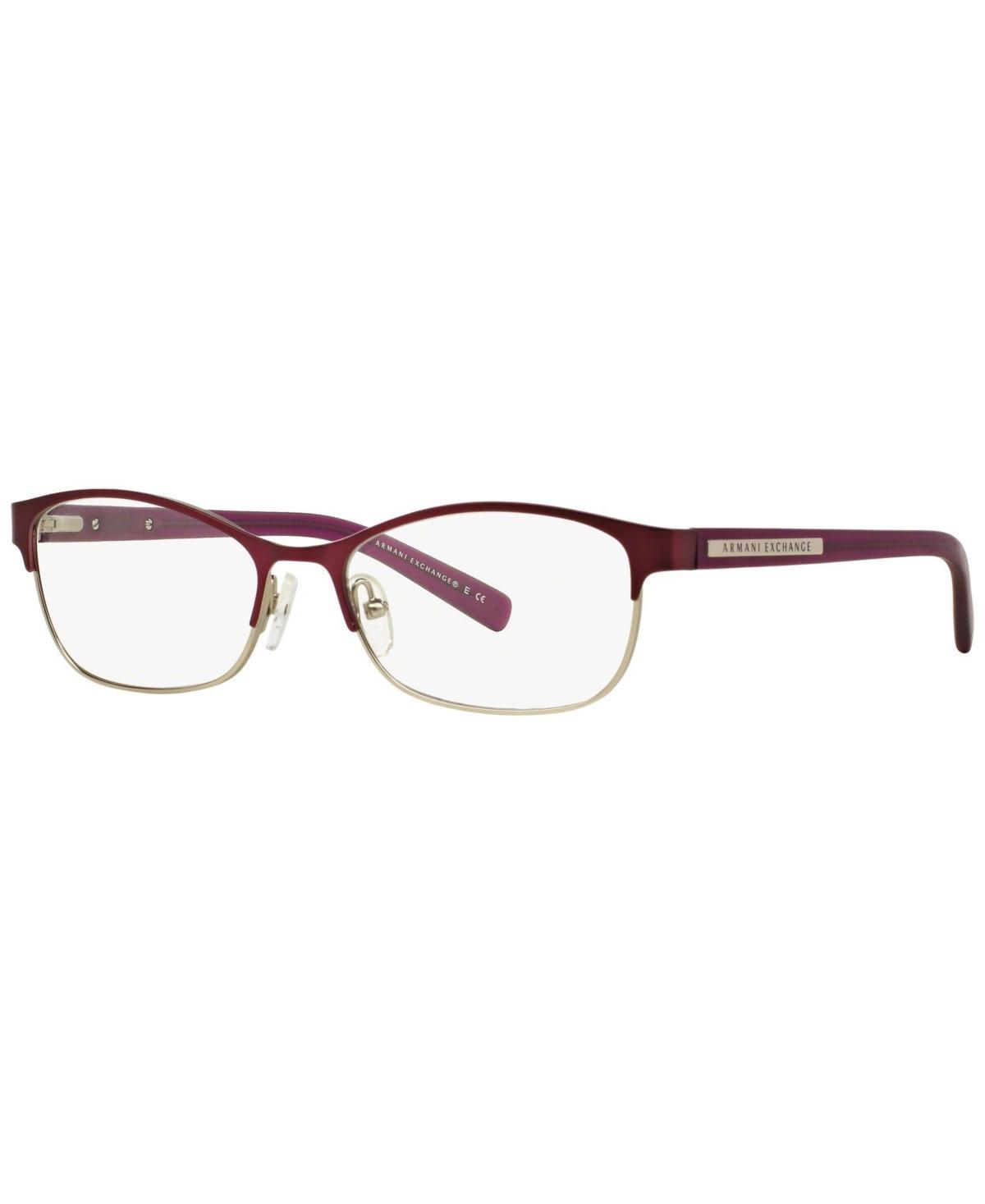 Armani Exchange AX1010 Womens Oval Eyeglasses - Matte Red Product Image