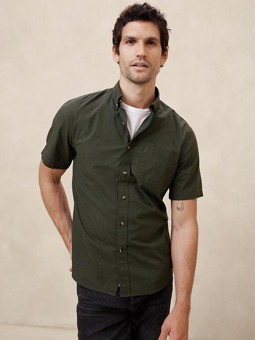 Slim Summer Cotton Shirt Product Image