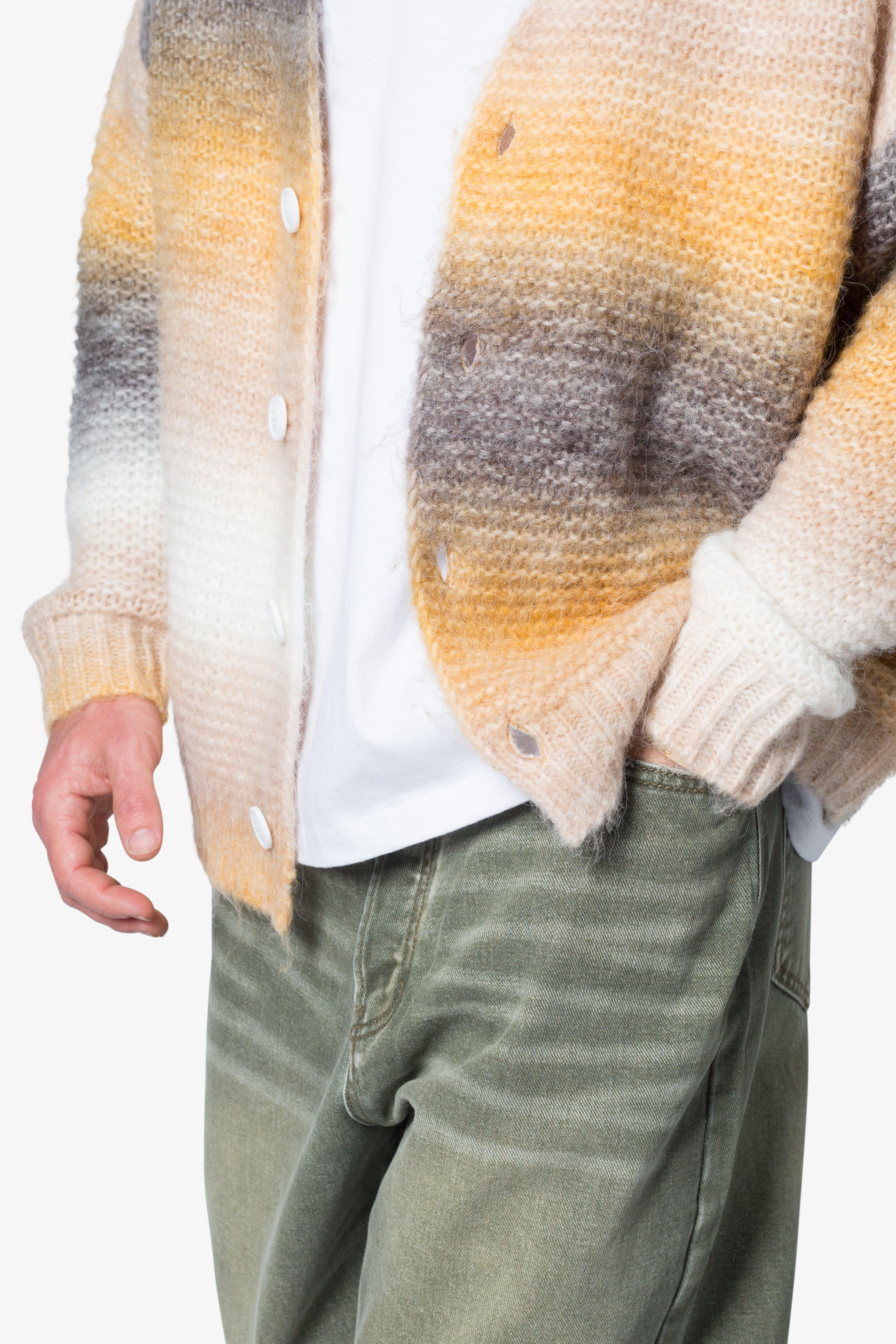 Gradient Knit Cardigan Sweater - Multi Product Image