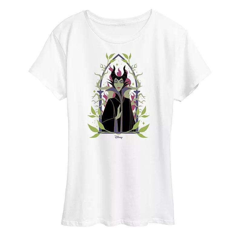 Disneys Sleeping Beauty Maleficent Womens Graphic Tee Blue Product Image