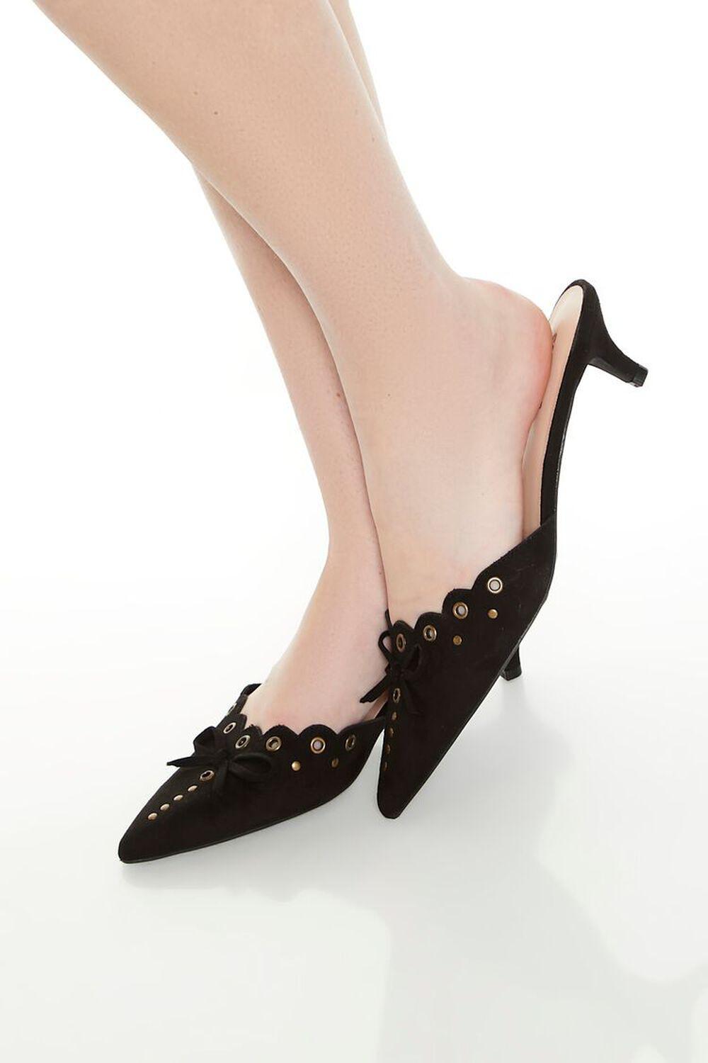 Pointed Bow Kitten Heels | Forever 21 Product Image