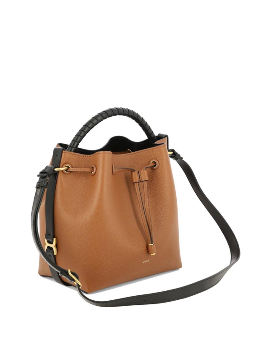 CHLOÉ Borsa A Secchiello Marcie In Brown Product Image