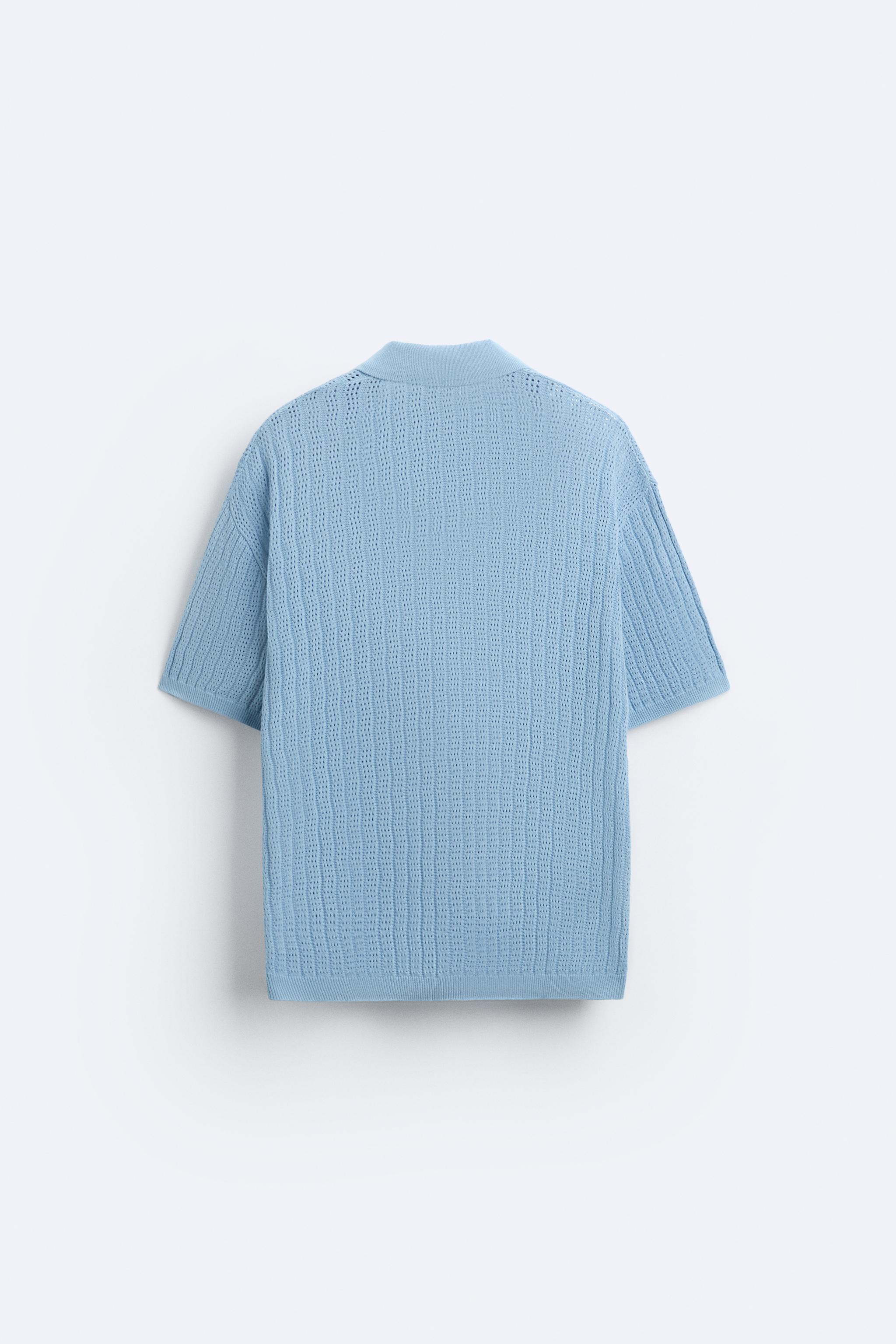 TEXTURED WEAVE KNIT SHIRT Product Image